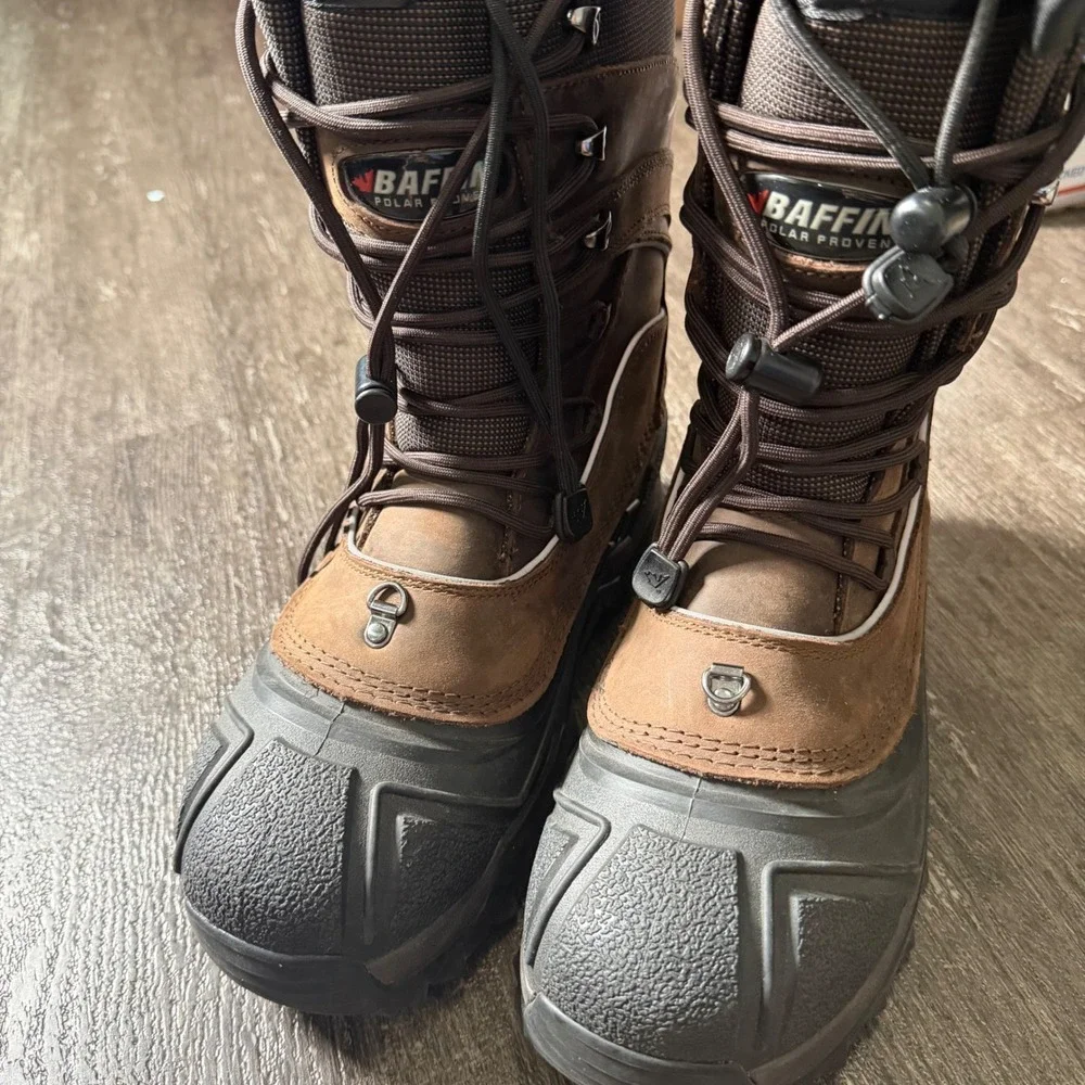 Baffin Snow Boots Men 10 Brown Polar Proven Waterproof Insulated Winter Hunting